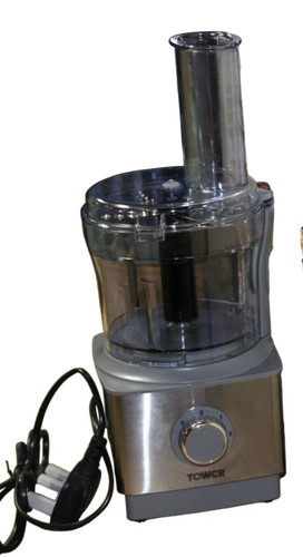 Tower food processor stainless - processor,
