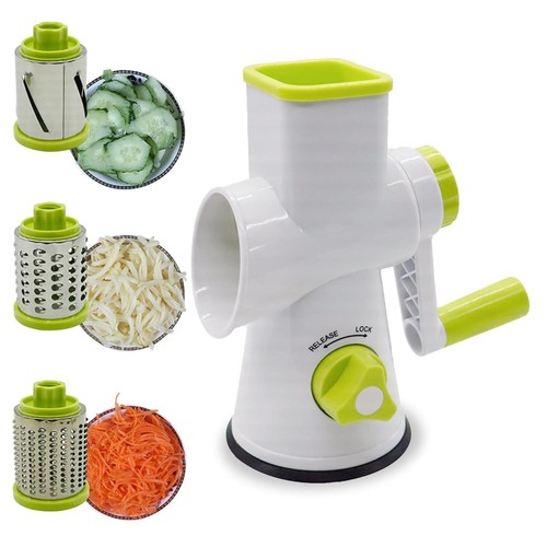 Rotary food grater with - grater, 3