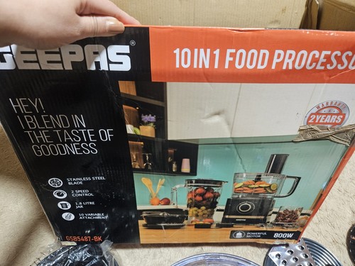 Geepas gsb5487 1 food - gsb5487-bk, 10-in-1