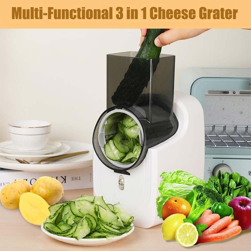 Electric cheese grater - electric, 3-in-1